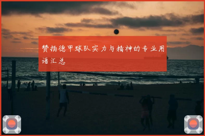 赞扬德甲球队实力与精神的专业用语汇总