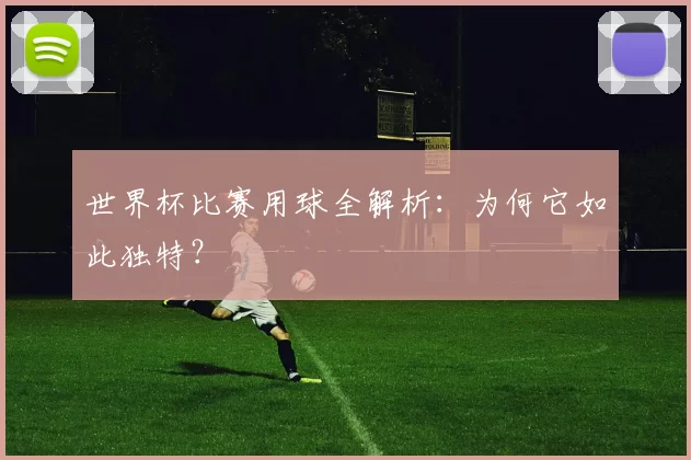 世界杯比赛用球全解析:为何它如此独特?